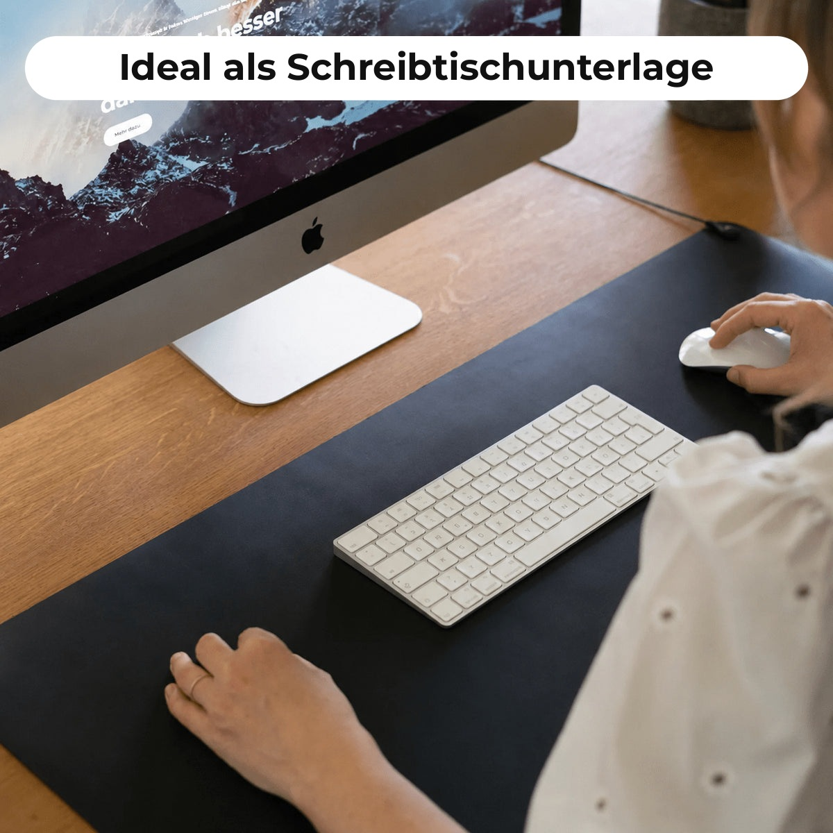 Wurzler™ Erdungsmatte als Schreibtischunterlage