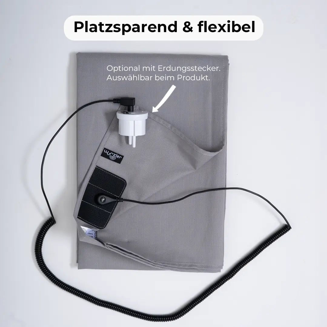 Wurzler™ spiraalkabel voor aardingsstekker zwart